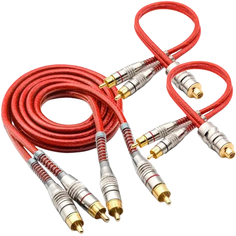 CABLE RCA A RCA 5MTS SVART - imagen 2