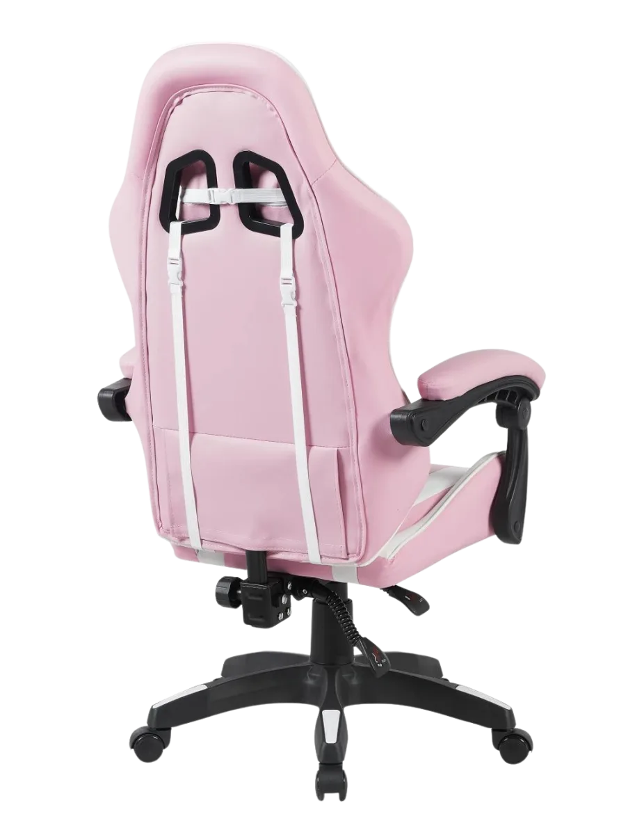SILLA GAMER QUANTA QTSG3 NEGRO/ ROSA - imagen 4