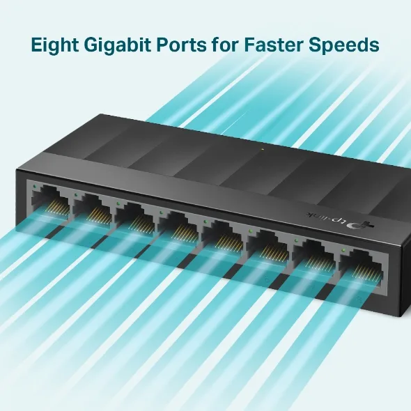 SWITCH TP-LINK LS1008G 8 PUERTOS - imagen 2