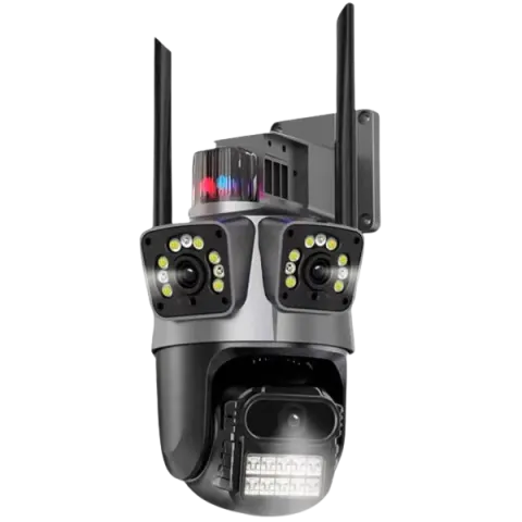 CAMARA TRIPLE PTZ WIFI 360°