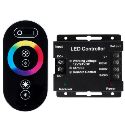 CONTROLADOR LED RGB 12V 24V 1274