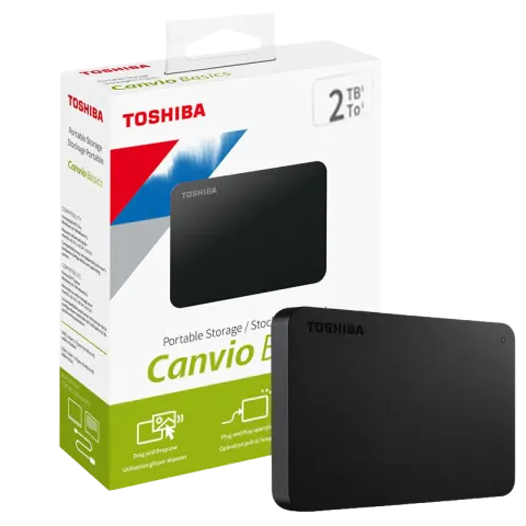 DISCO DURO EXTERNO TOSHIBA 2TB CANVIO