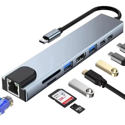 HUB 8P USB-C 379