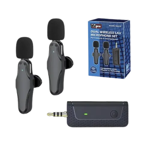 MICROFONO PROFESIONAL WM-35 P/ CAMARA FOTOGRAFICA
