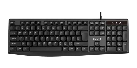 TECLADO HAVIT C/CABLE ESPAÑOL KB256/378/2006