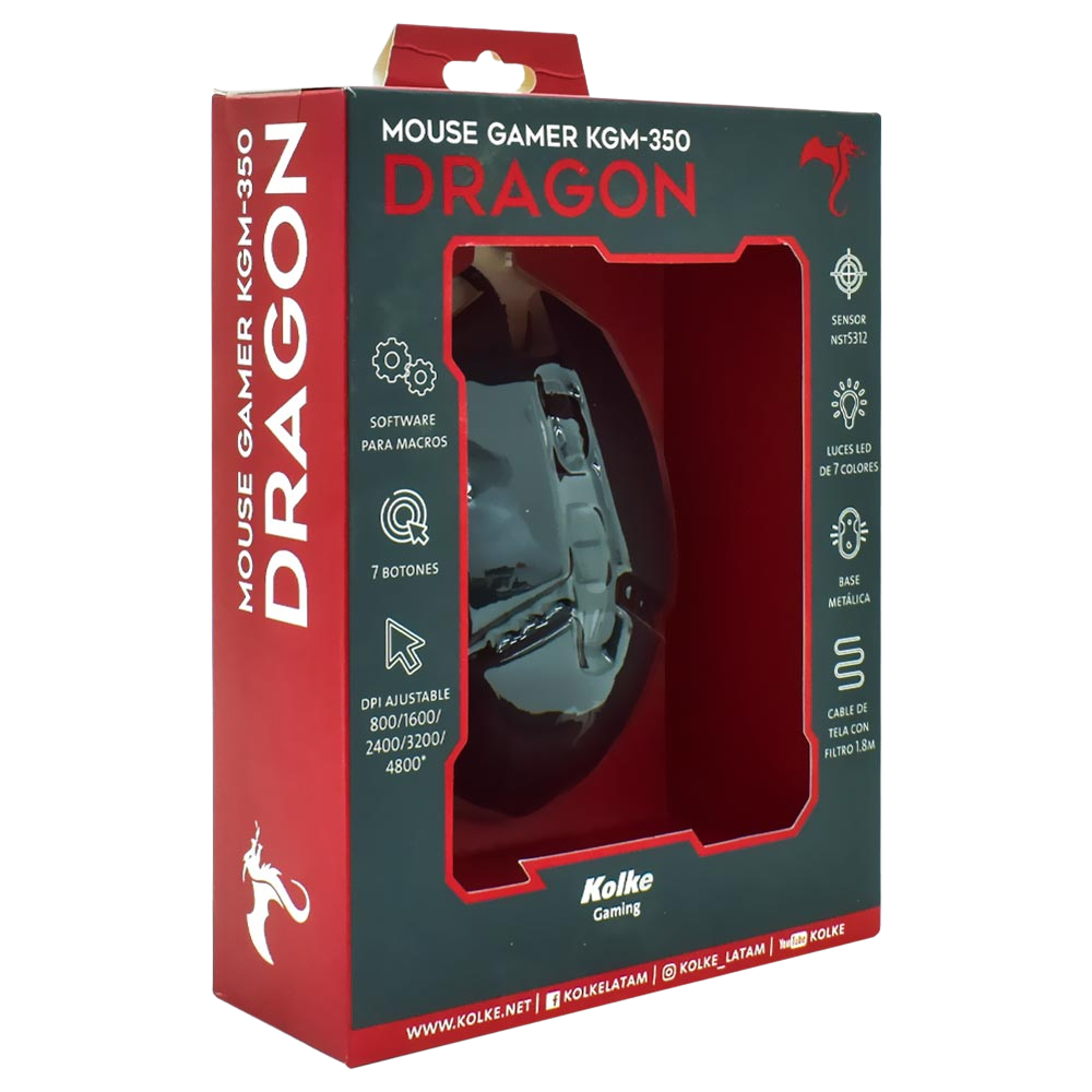 MOUSE GAMER DRAGON KOLKE KGM-350