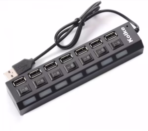 HUB Y CARGADOR DE 7 PUERTOS USB KOLKE KAV-105