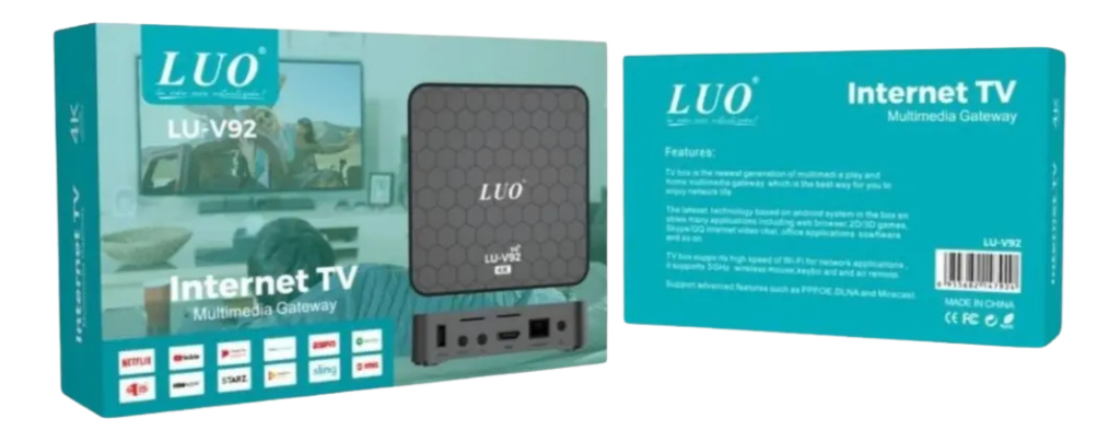 TV BOX LUO LU-V92 – 4K – 512GB