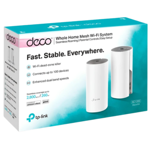 Sistema WiFi TP-Link Deco E4 Whole-Home Mesh WiFi AC1200 2 Unidades – BLanco