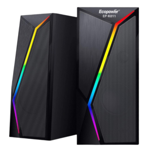 SPEAKER PARA PC ECOPOWER EP-K011 / LED RGB / GAMER SOUND 2.0