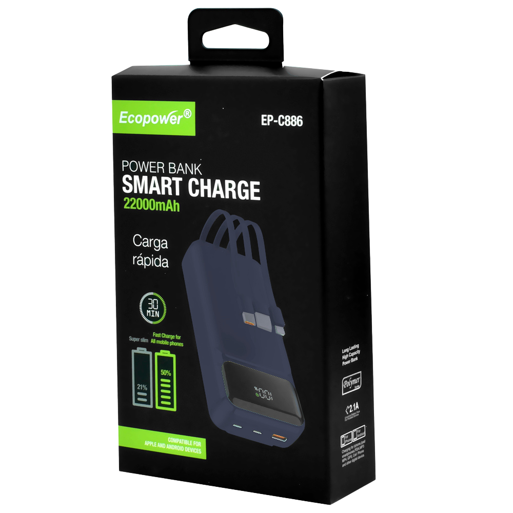 CARGADOR PORTATIL ECOPOWER EP-C886