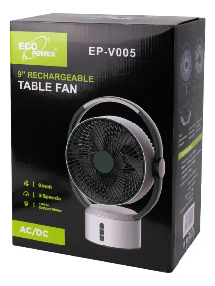 VENTILADOR PORTATIL ECOPOWER EP-V005