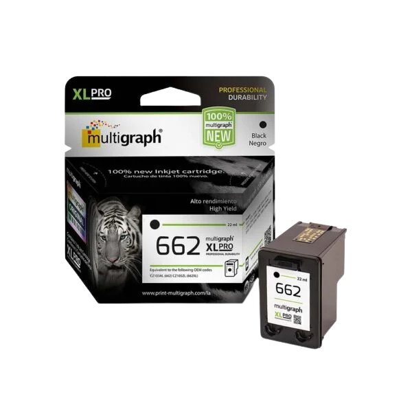 CARTUCHO DE TINTA MULTIGRAPH 662XLPRO NEGRO