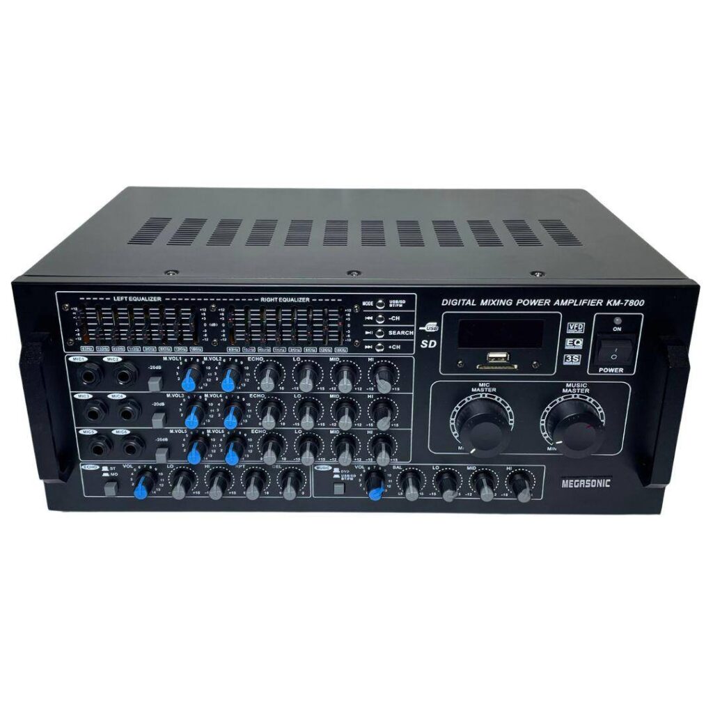 AMPLIFICADOR MEGASONIC KM-7800 120WX2