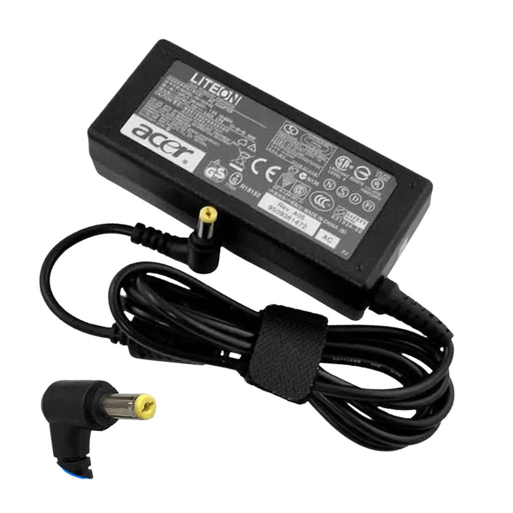 CARGADOR PARA NOTEBOOK PUNTA FINA AMARILLA 19V3.42A