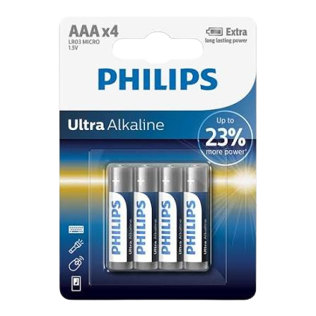 PILA PHILIPS AAAX4 ULTRA ALCALINA