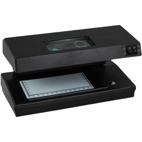 Detector de billetes falsos de mesa grande MG/UV