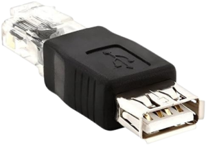 ADAPTADOR USB HEMBRA A RJ45 MACHO