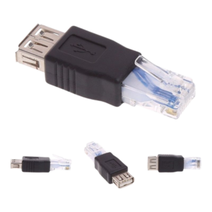 ADAPTADOR USB HEMBRA A RJ45 MACHO