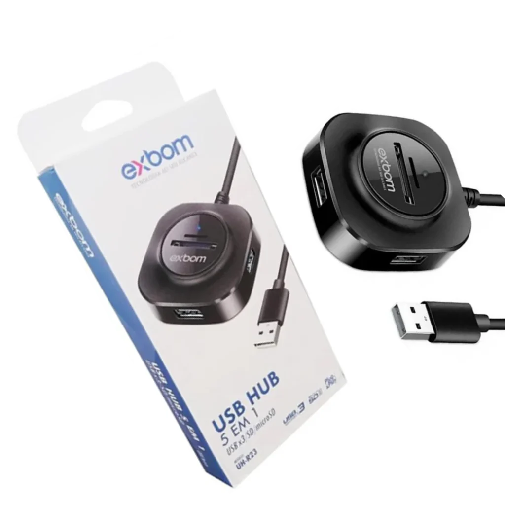 HUB USB 5 EN 1 EXBOM UH-R23
