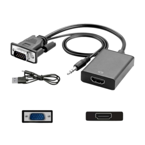 ADAPTADOR VGA/HDMI CAJA NEGRA CON AUDIO 2978